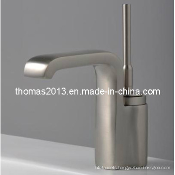 Deck Mounted Nickle Brushed Basin Mixer Tap (Qh0525s)